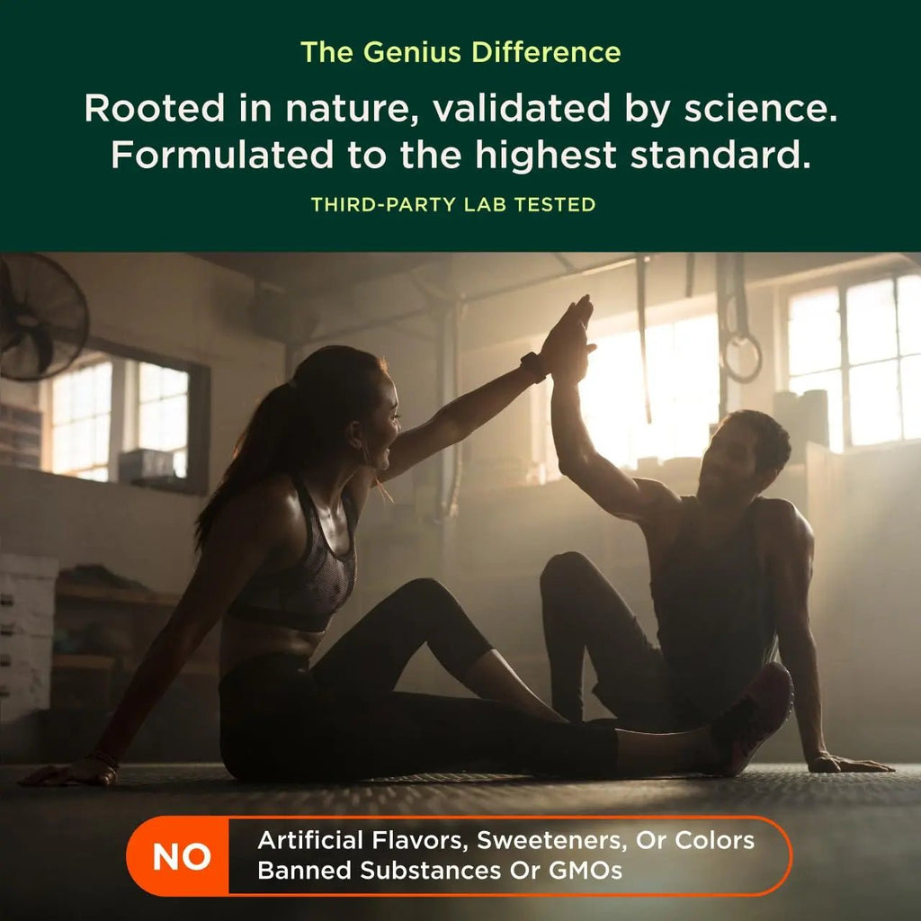 The Genius Brand Genius Turkey Tail - Plant-Based Supplement for Immune, Gut & Antioxidant Support - Organic & Non-GMO - 120 Veggie Capsules - TrustMedUSA