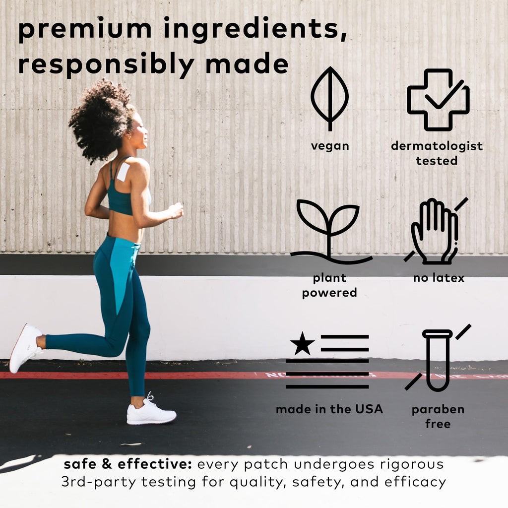 The Good Patch Muscle Pain Relief Patches, Natural Patch with Menthol, Lavender, Arnica and Aloe Vera, Sustained Release, Plant Powered Wearable Wellness, For Back, Neck, Arms, Legs (16 Total Patches) - TrustMedUSA
