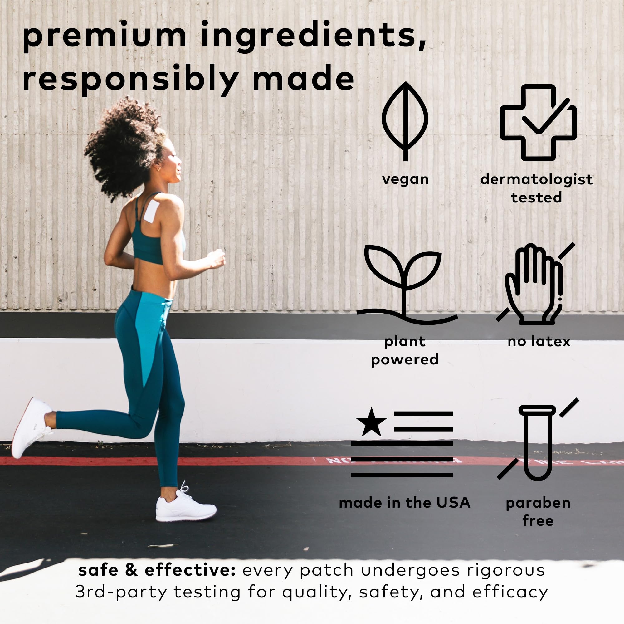 The Good Patch Muscle Pain Relief Patches, Natural Patch with Menthol, Lavender, Arnica and Aloe Vera, Sustained Release, Plant Powered Wearable Wellness, For Back, Neck, Arms, Legs (16 Total Patches) - TrustMedUSA