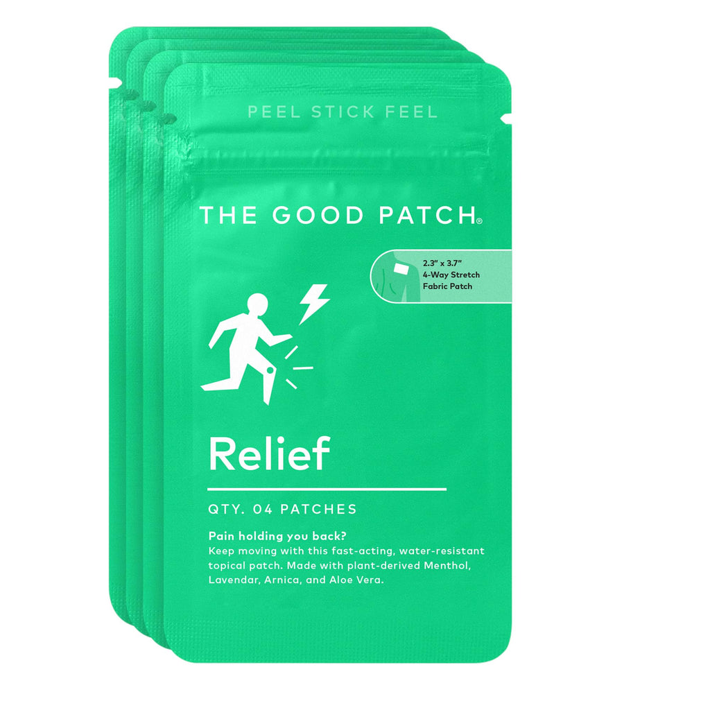 The Good Patch Muscle Pain Relief Patches, Natural Patch with Menthol, Lavender, Arnica and Aloe Vera, Sustained Release, Plant Powered Wearable Wellness, For Back, Neck, Arms, Legs (16 Total Patches) - TrustMedUSA