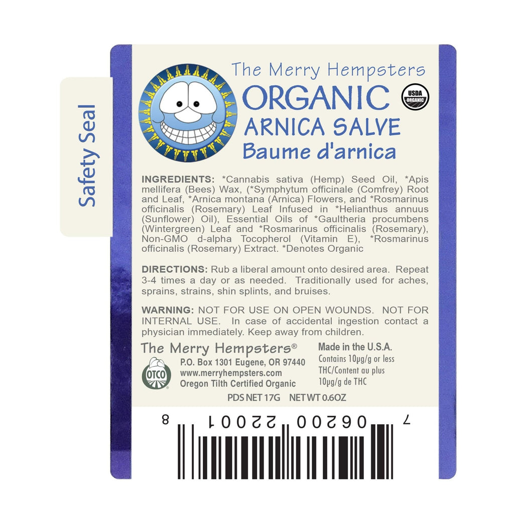 The Merry Hempsters Organic Arnica Salve Gravity Display Case - TrustMedUSA