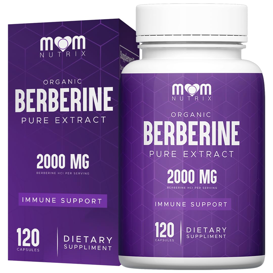 THE MONK Organic Berberine Extract 2000mg - Vegan, Non-GMO - Immune Support - Berberine HCL Supplement for Women & Men - 120 Capsules - TrustMedUSA