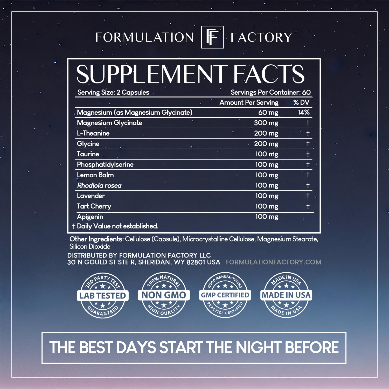 The Night Before 10-in-1 Midnight Maximizer Sleep Aid, Stress Relief, Cognition, Relaxation, Recovery, Focus, Magnesium Glycinate, L-Theanine & More, (120 Capsules – 2 Month Supply) - TrustMedUSA