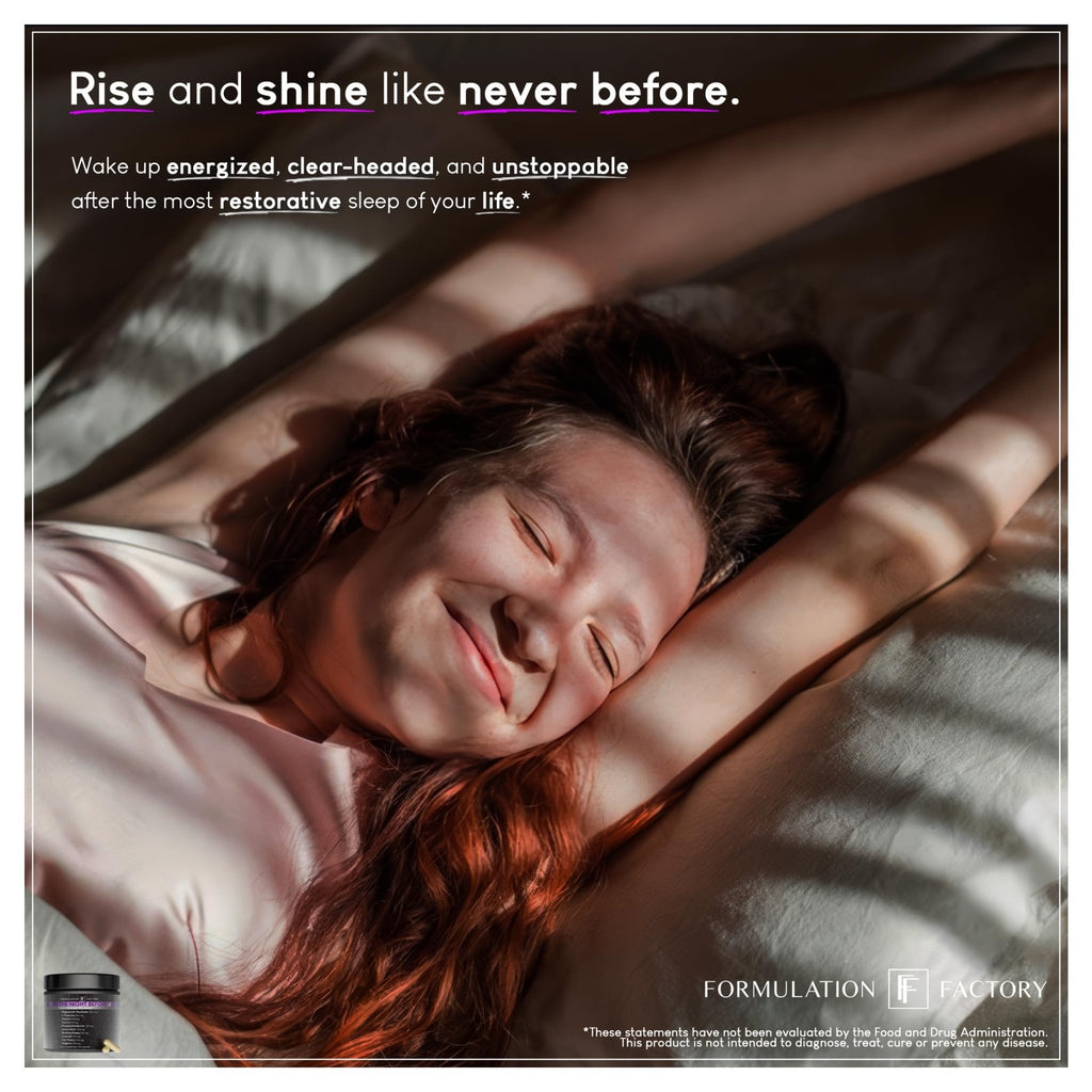 The Night Before 10-in-1 Midnight Maximizer Sleep Aid, Stress Relief, Cognition, Relaxation, Recovery, Focus, Magnesium Glycinate, L-Theanine & More, (120 Capsules – 2 Month Supply) - TrustMedUSA