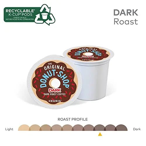 The Original Donut Shop Dark Coffee, Keurig Single-Serve K-Cup Pods, Dark Roast, 96 Ct - TrustMedUSA