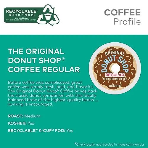 The Original Donut Shop Regular Keurig Single-Serve K-Cup Pods, Medium Roast Coffee - TrustMedUSA