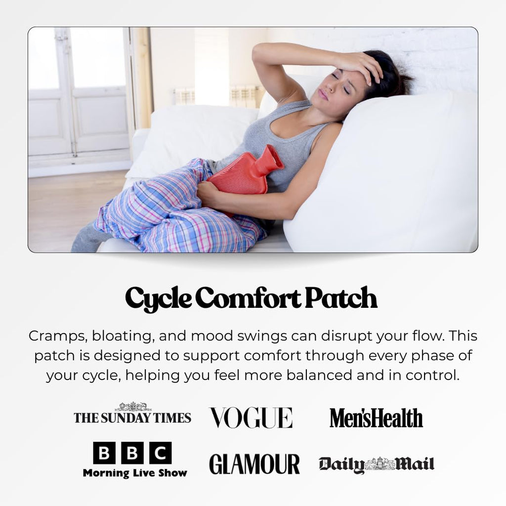 The Patch Collection® – Period Pain Relief Patch | Menthol, Turmeric, Valerian Root, Green Tea, Pomegranate Oil (Pack of 12) - TrustMedUSA
