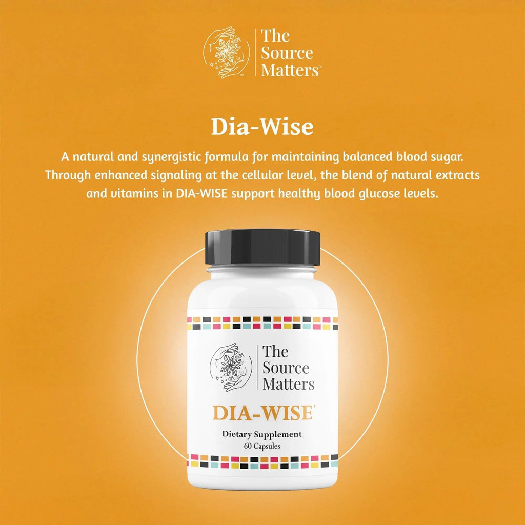 The Source Matters Dia-Wise Metabolic Health Supplement | Alpha Lipoic Acid, Cinnulin Capsules, Biotin, Chromium, Vanadyl Sulfate, Vitamin B for AMPK Activation (60 Count) - TrustMedUSA