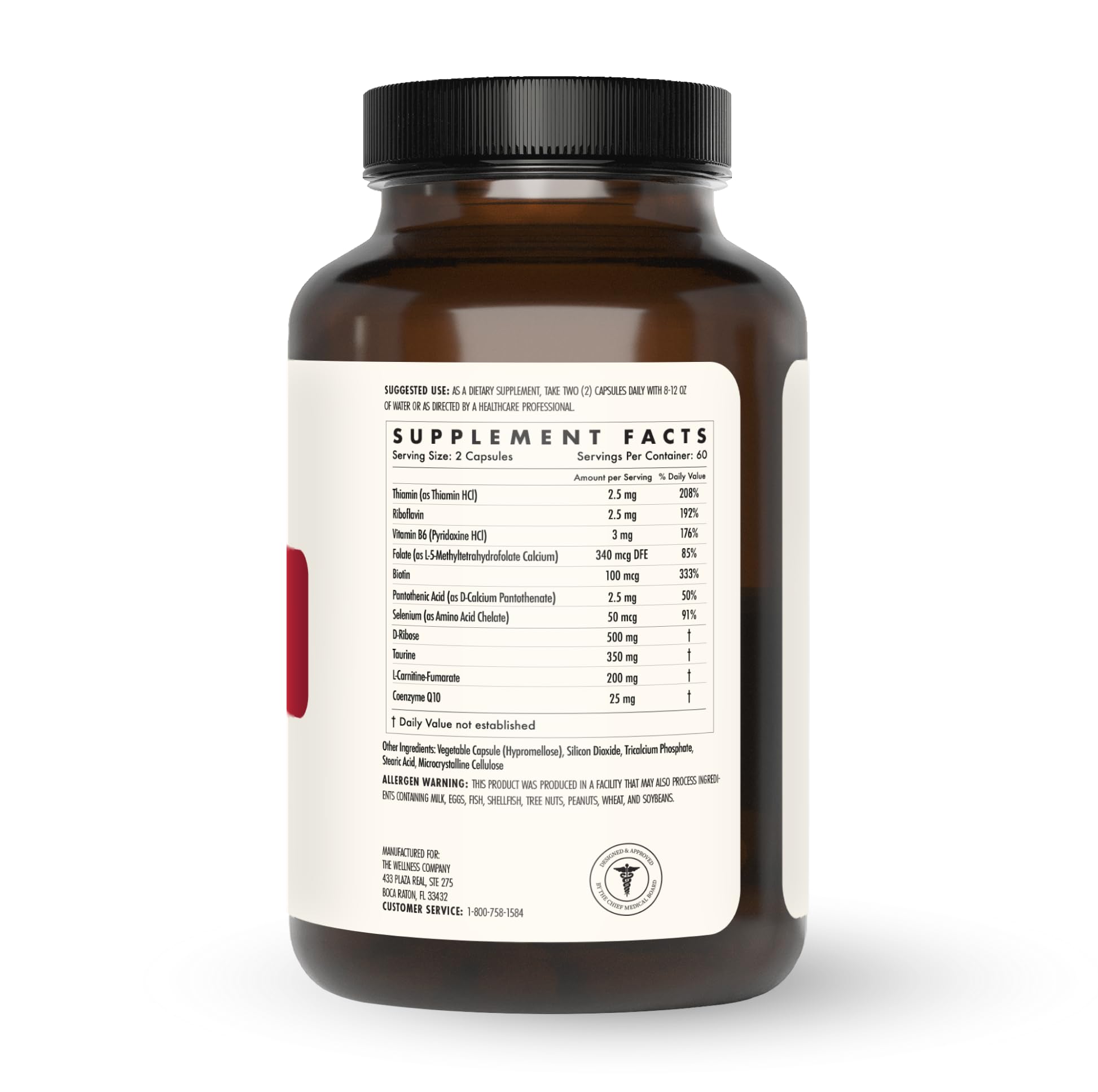 The Wellness Company Healthy Heart - Cardiovascular Strength, Blood Flow, Nitric Oxide Production & Healthy Cholesterol Levels | 120ct (2 Month Supply) - TrustMedUSA