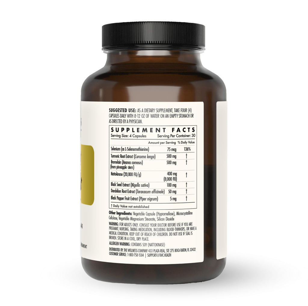The Wellness Company Ultimate Spike Detox – Dr. McCullough Designed - 3-in-1 Nattokinase, Turmeric, & Bromelain Extra Strength - TrustMedUSA