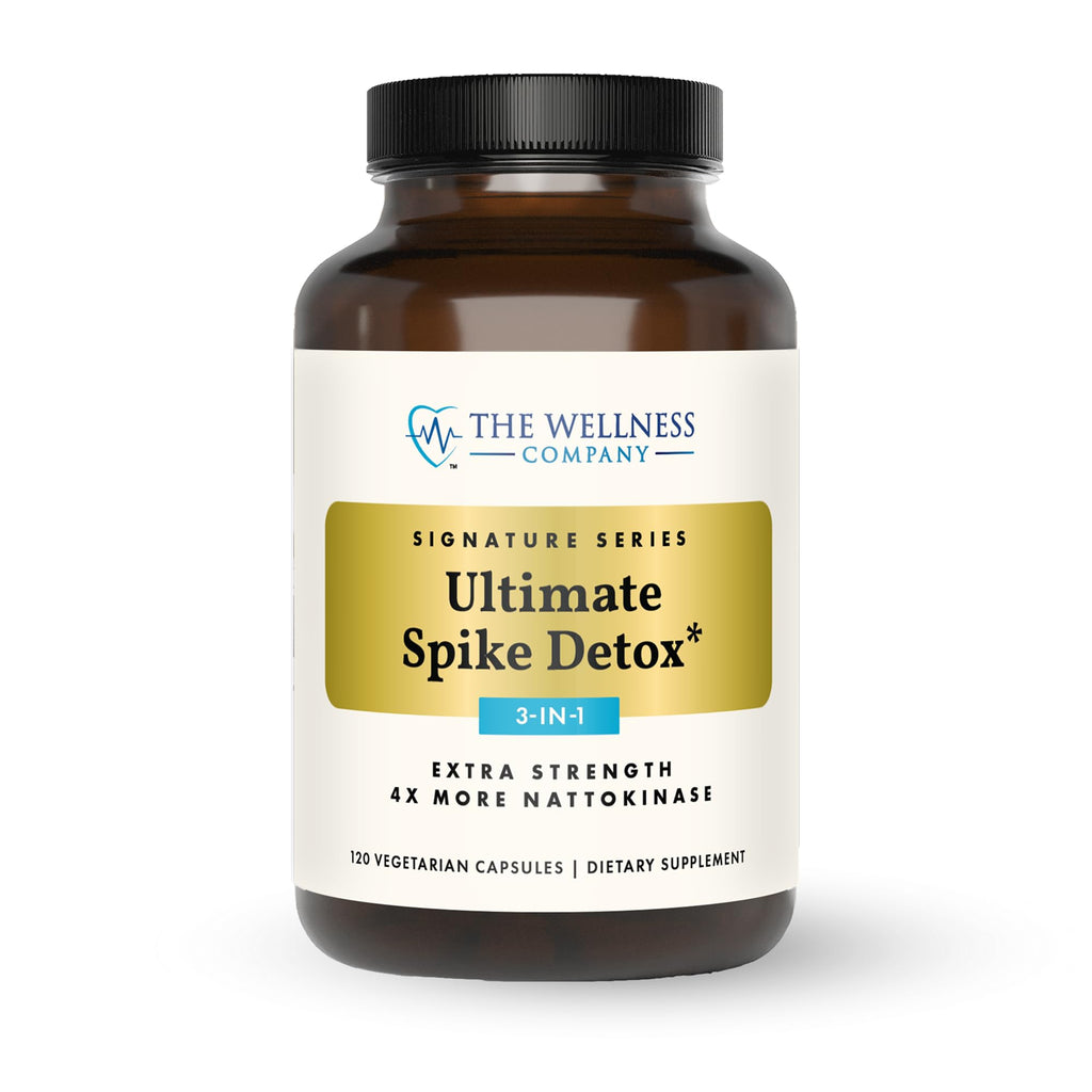 The Wellness Company Ultimate Spike Detox – Dr. McCullough Designed - 3-in-1 Nattokinase, Turmeric, & Bromelain Extra Strength - TrustMedUSA