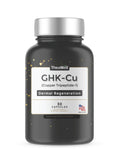 TheaWell GHK-Cu Copper Tripeptide-1, 5mg with MSM, Biotin, Zinc, Bioperine Black Pepper Extract, Dermal Regeneration, Hair Skin and Nails Support, 30 Vegan Capsules, Made in USA - TrustMedUSA