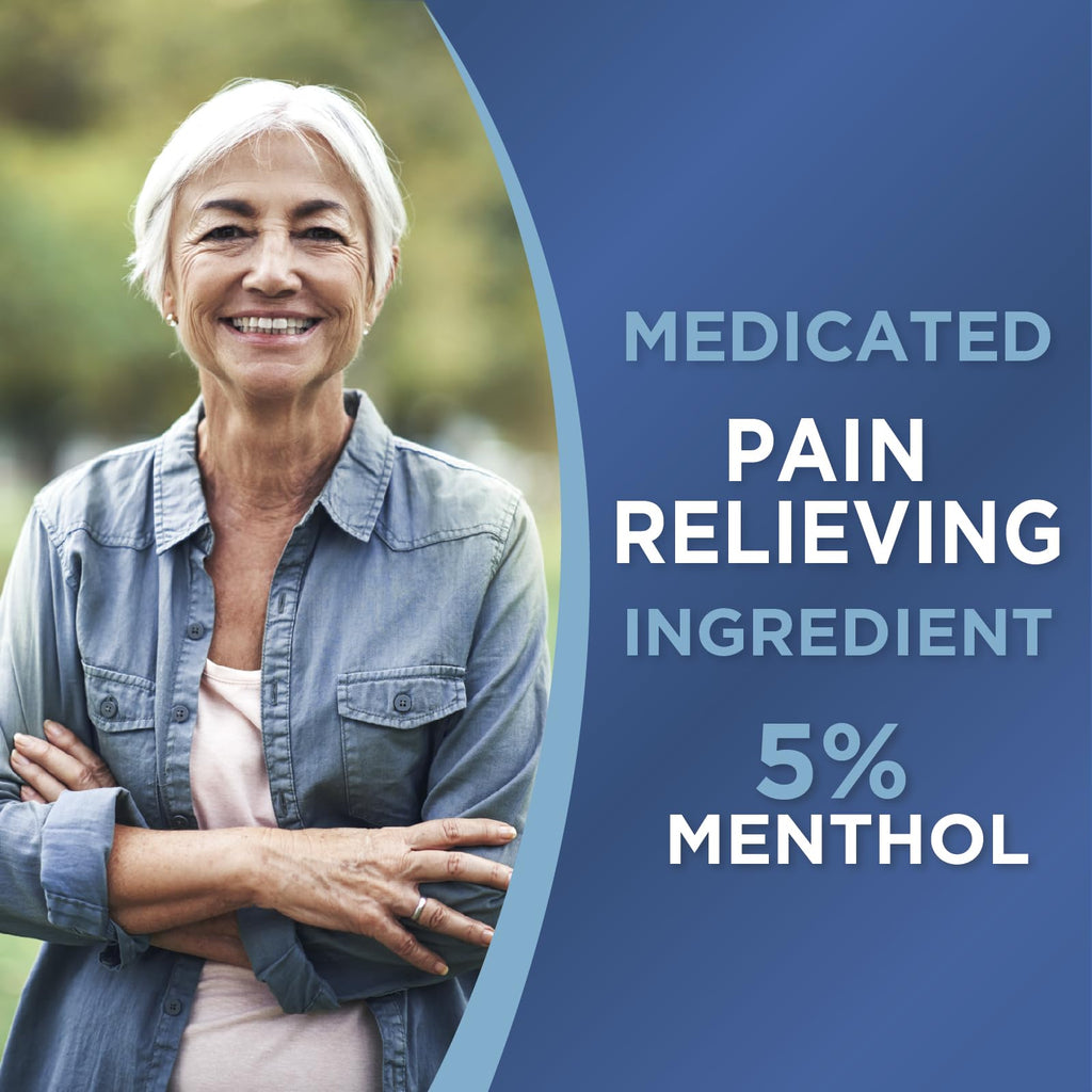 TheraCare Cold Hot Medicated Patch | 5% Menthol | Neck, Shoulder, Small Areas | 4.6” x 3.1” | 5-Count - TrustMedUSA