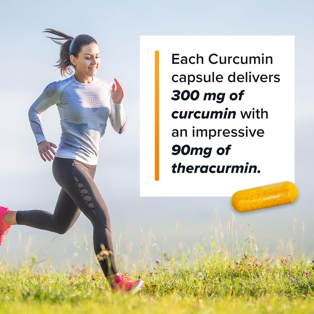 Theracurmin Turmeric Curcumin Supplement, 120 Count, High Absorption Turmeric & Curcumin - Joint Supplement for Men and Women - 42.6X More Bioavailablity - Maple Wellness Supplements