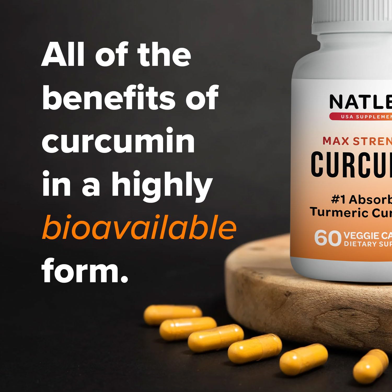 Theracurmin Turmeric Curcumin Supplement, 120 Count, High Absorption Turmeric & Curcumin - Joint Supplement for Men and Women - 42.6X More Bioavailablity - Maple Wellness Supplements