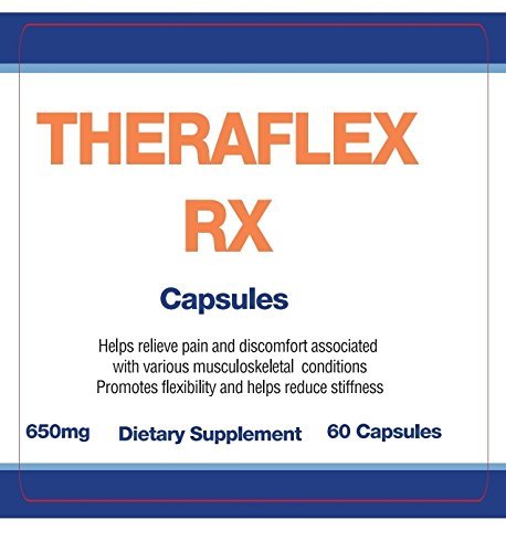 Theraflex RX® Capsules for Relief of Joint & Muscle Discomfort, Mobility and Healthy Inflammation Response with Patented Curcuwin® Turmeric Extract, Boswellia, Ashwaganda, 60 Capsules - TrustMedUSA