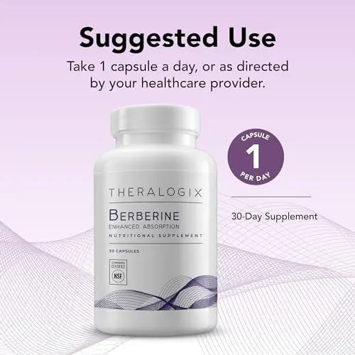 Theralogix Berberine Enhanced Absorption - 30-Day Supply - Made with Berberine - TrustMedUSA