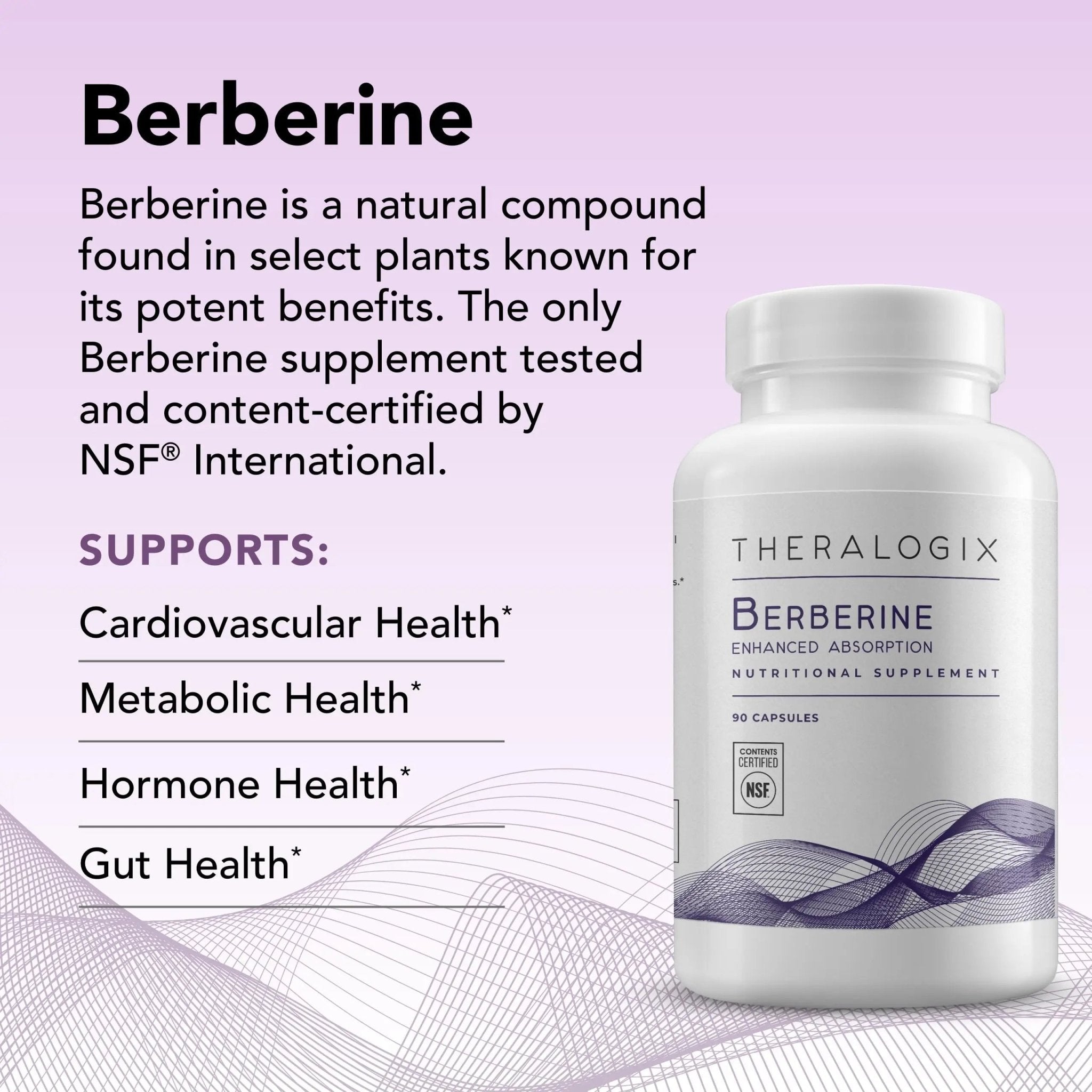 Theralogix Berberine Enhanced Absorption - 90-Day Supply - Made with Berberine - TrustMedUSA