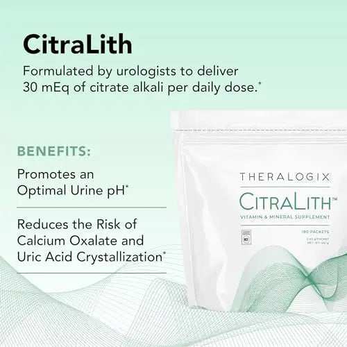 Theralogix CitraLith Vitamin & Mineral Supplement - 90-Day Supply - Kidney Health - TrustMedUSA