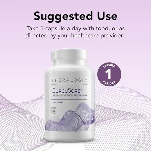 Theralogix CurcuSorb Turmeric Curcumin Supplement - 90-Day Supply - High-Absorption - TrustMedUSA