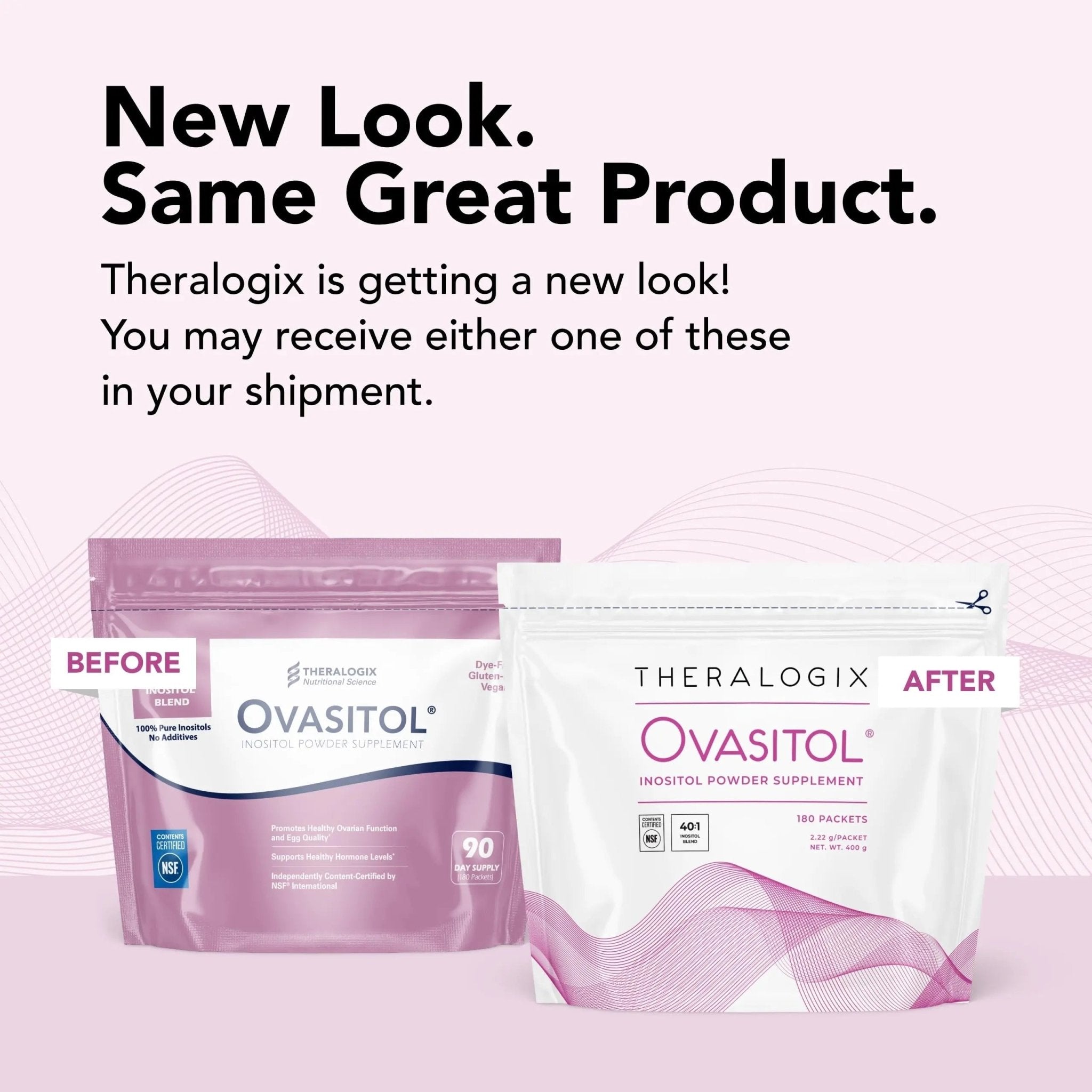 Theralogix Ovasitol Inositol Powder Packets - 180 Servings - Myo-Inositol - TrustMedUSA