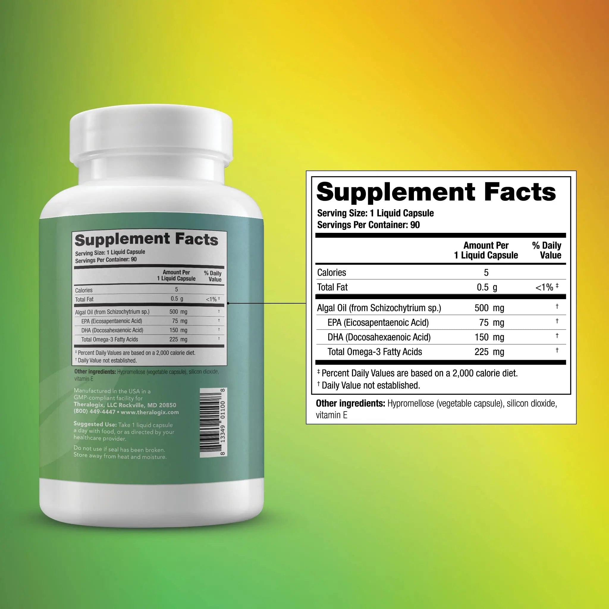 Theralogix PhytoLife Omega - 90-Day Supply - Vegan Algae Omega-3 Supplement - TrustMedUSA