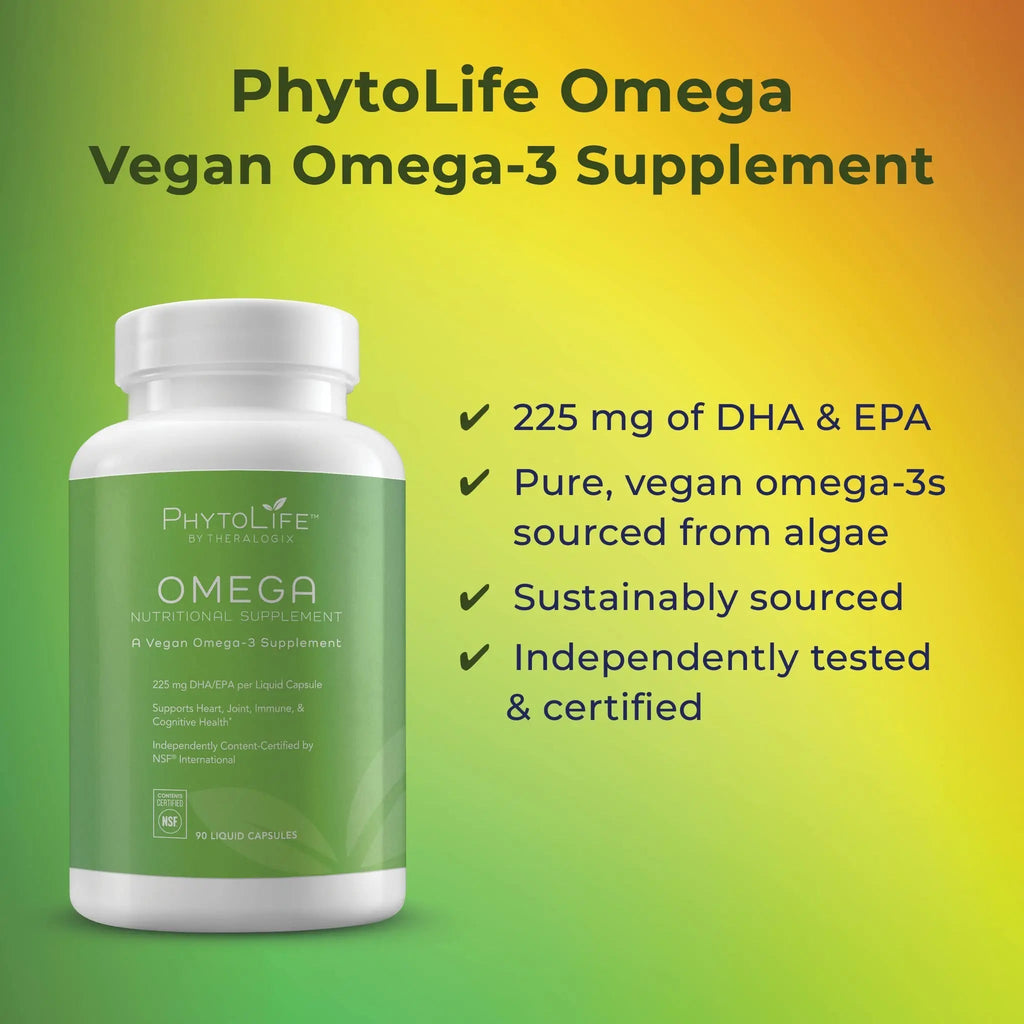 Theralogix PhytoLife Omega - 90-Day Supply - Vegan Algae Omega-3 Supplement - TrustMedUSA
