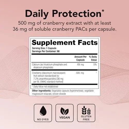 Theralogix TheraCran One Cranberry Capsules - 90-Day Supply - Cranberry Supplement - TrustMedUSA