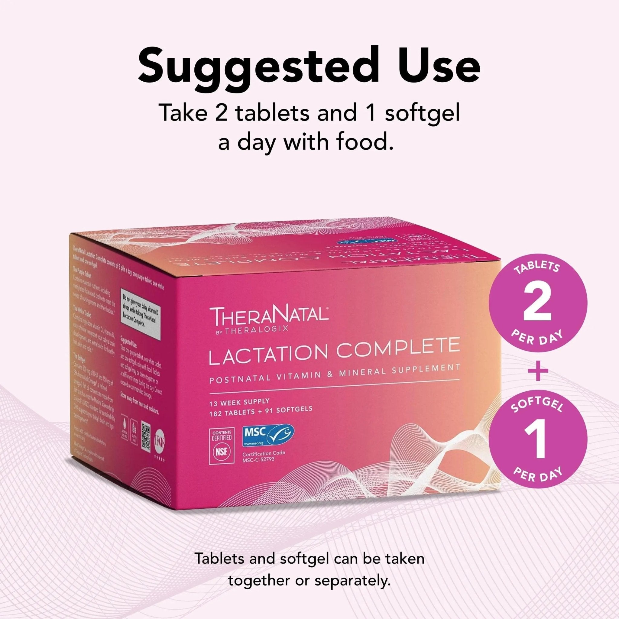 Theralogix TheraNatal Lactation Complete Postnatal Vitamin Supplement - 13-Week - TrustMedUSA