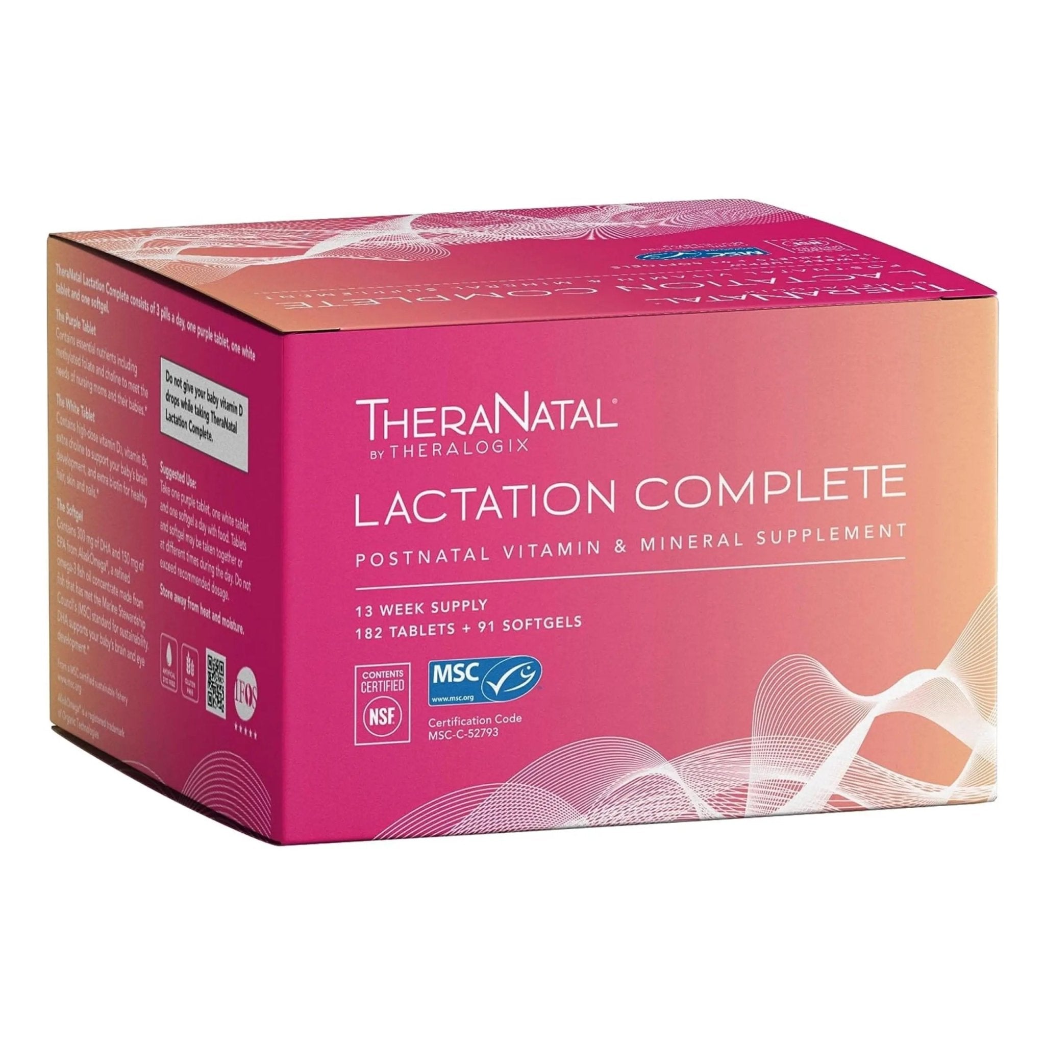 Theralogix TheraNatal Lactation Complete Postnatal Vitamin Supplement - 13-Week - TrustMedUSA