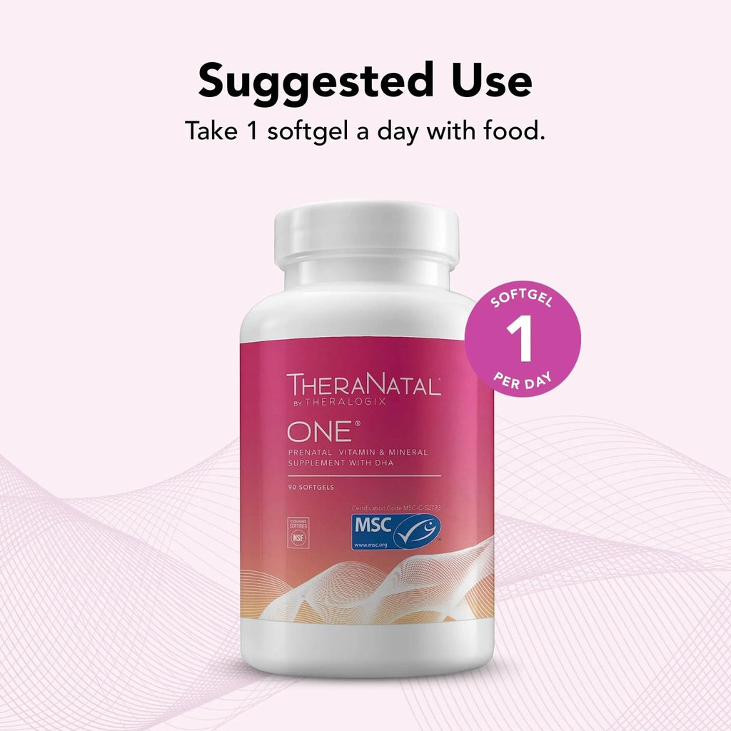 Theralogix TheraNatal One Prenatal Vitamin - 90-Day Supply - Prenatal Multivitamin - TrustMedUSA
