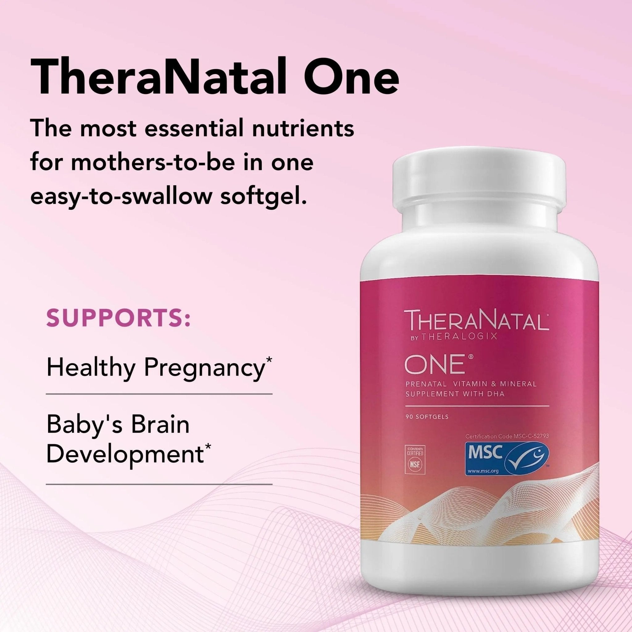 Theralogix TheraNatal One Prenatal Vitamin - 90-Day Supply - Prenatal Multivitamin - TrustMedUSA