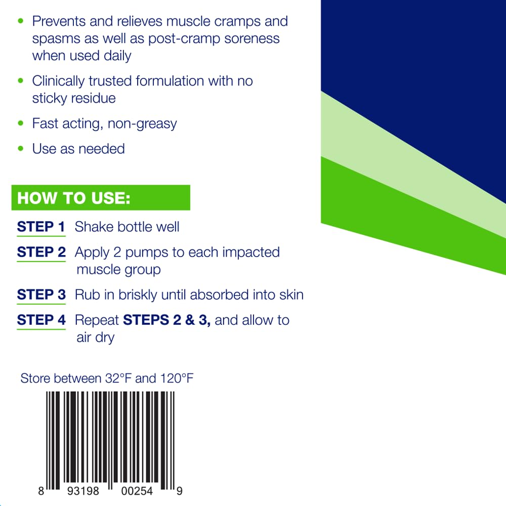 Theraworx Relief for Muscle Cramps Foam Fast-Acting Muscle Spasm, Leg Soreness with Magnesium Sulfate - 17.1 oz - 1 Count - TrustMedUSA