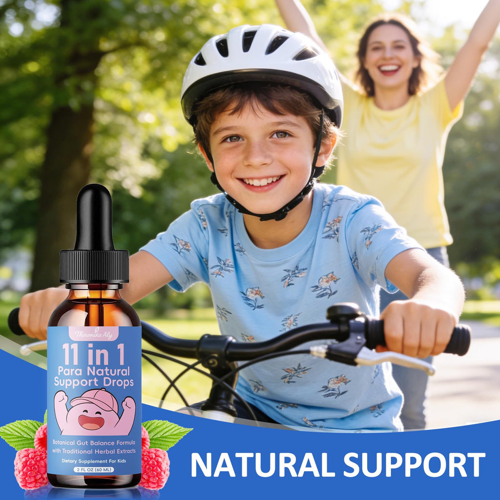 Theronika Aly Parasite Cleanse for Humans & Kids – Advanced Herbal Blend with Black Walnut, Wormwood, Clove, Digestive & Gut Balance Support, Alcohol-Free Liquid Drops, 30 Servings - TrustMedUSA