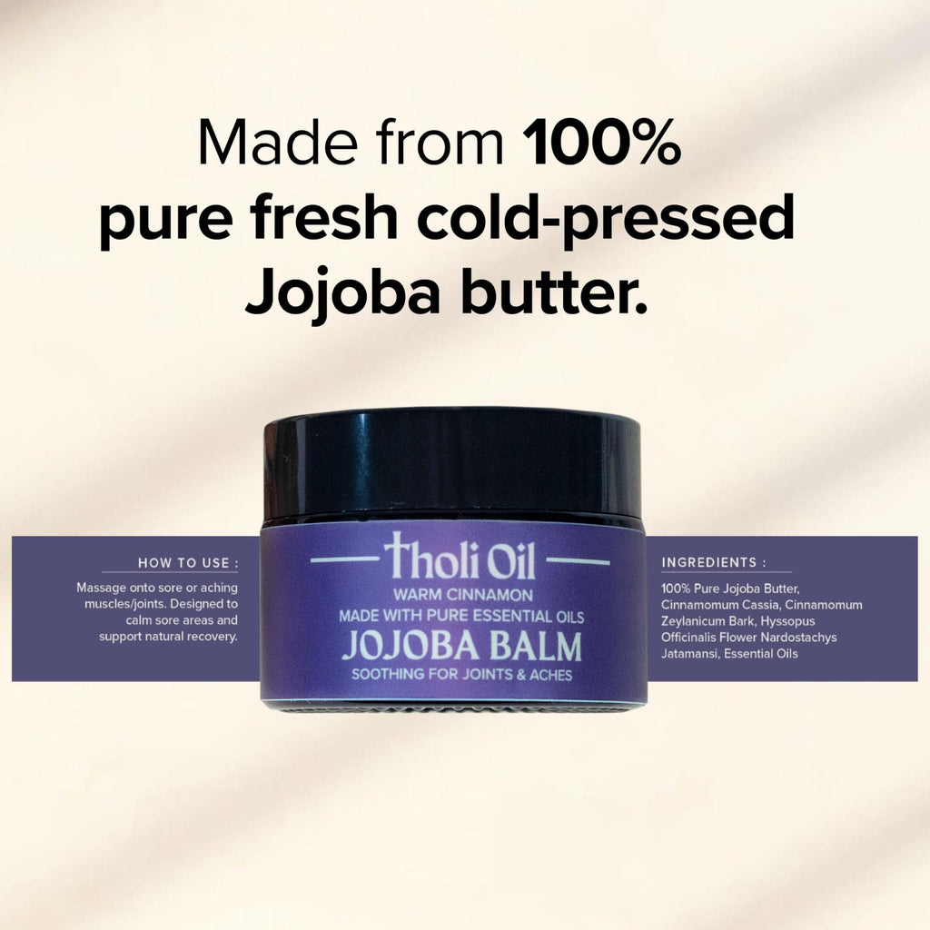 tHOli Plantar Fasciitis Relief Balm – Jojoba Cream with Cinnamon, Cassia, Spikenard & Hyssop – Soothes Heels, Supports Joints & Skin Repair (1oz) - TrustMedUSA