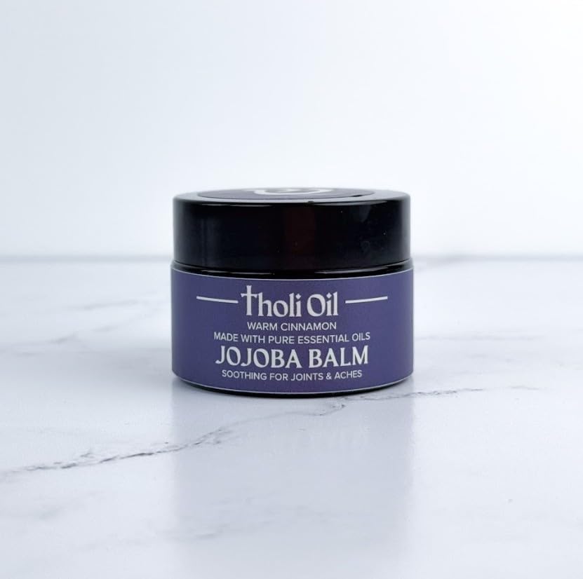 tHOli Plantar Fasciitis Relief Balm – Jojoba Cream with Cinnamon, Cassia, Spikenard & Hyssop – Soothes Heels, Supports Joints & Skin Repair (1oz) - TrustMedUSA