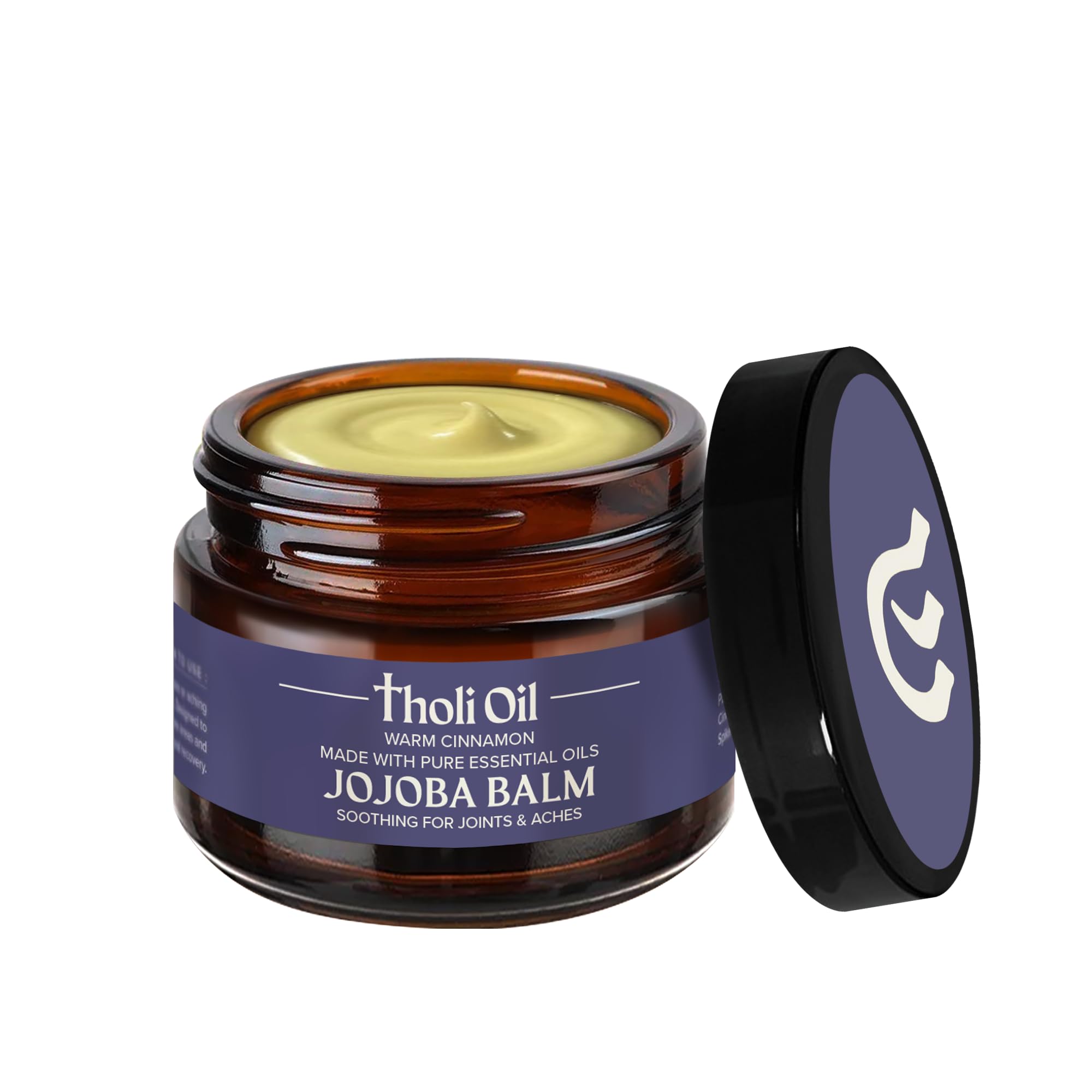 tHOli Plantar Fasciitis Relief Balm – Jojoba Cream with Cinnamon, Cassia, Spikenard & Hyssop – Soothes Heels, Supports Joints & Skin Repair (1oz) - TrustMedUSA