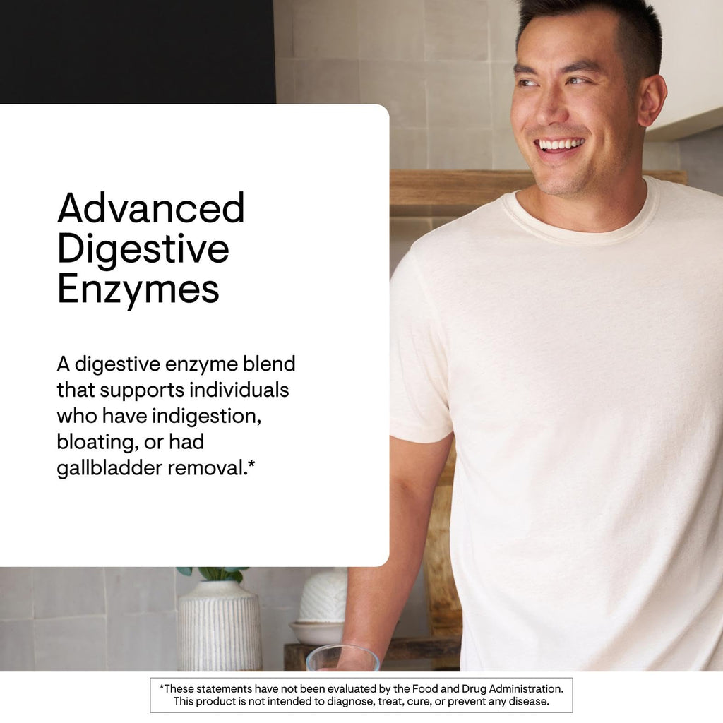 THORNE - Advanced Digestive Enzymes - Supplement with Pepsin, Ox Bile & Pancreatin for Indigestion & Constipation Relief - Minimizes Occasional Gas & Bloating* - Third-Party Certified - 180 Capsules - Maple Wellness Supplements