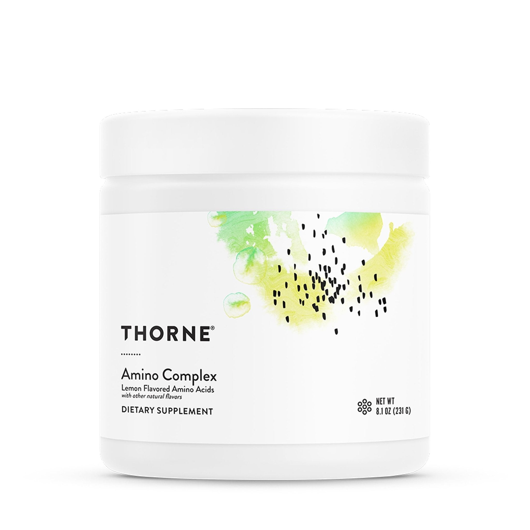 THORNE - Amino Complex - Clinically-Validated EAA and BCAA Powder for Pre or Post-Workout - Promotes Lean Muscle Mass & Exercise Recovery* - NSF Certified for Sport - 30 Servings - 8.1 Oz - Lemon - Maple Wellness Supplements