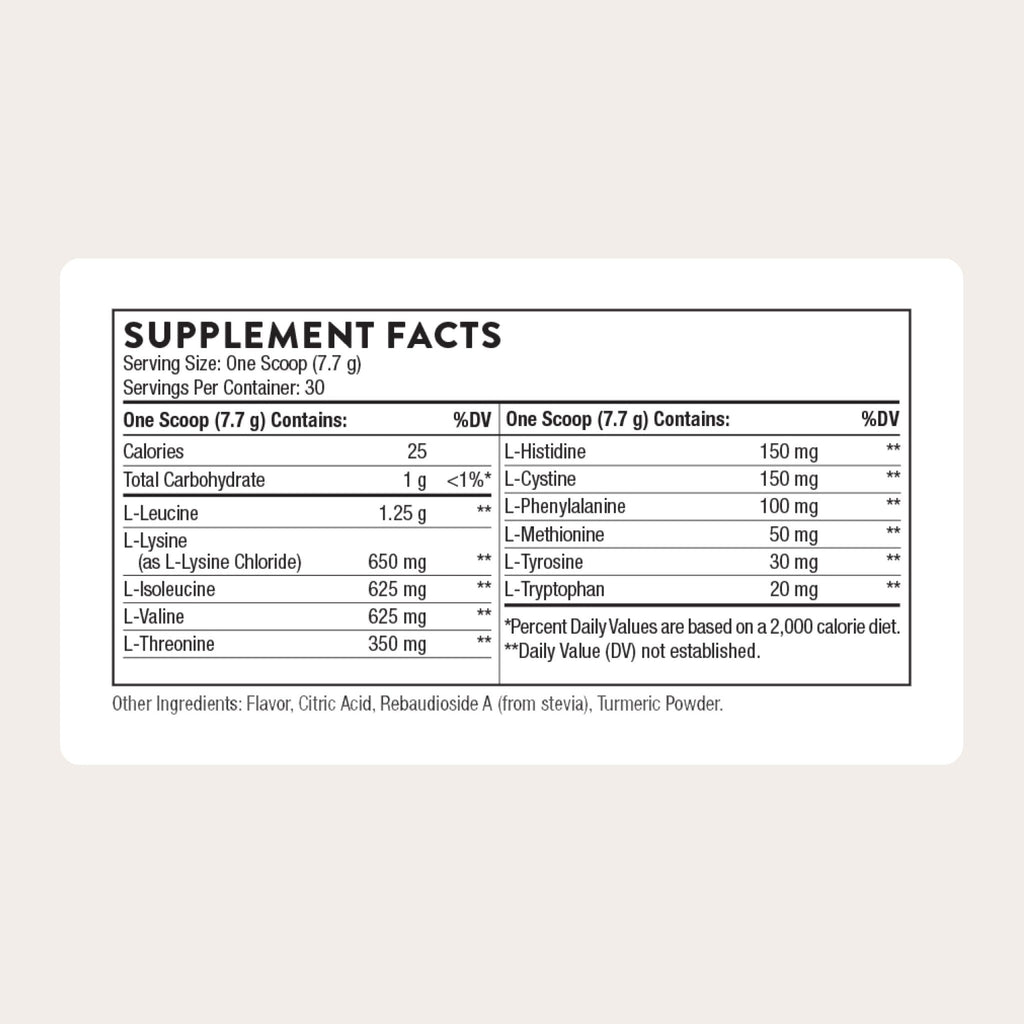 THORNE - Amino Complex - Clinically-Validated EAA and BCAA Powder for Pre or Post-Workout - Promotes Lean Muscle Mass & Exercise Recovery* - NSF Certified for Sport - 30 Servings - 8.1 Oz - Lemon - Maple Wellness Supplements