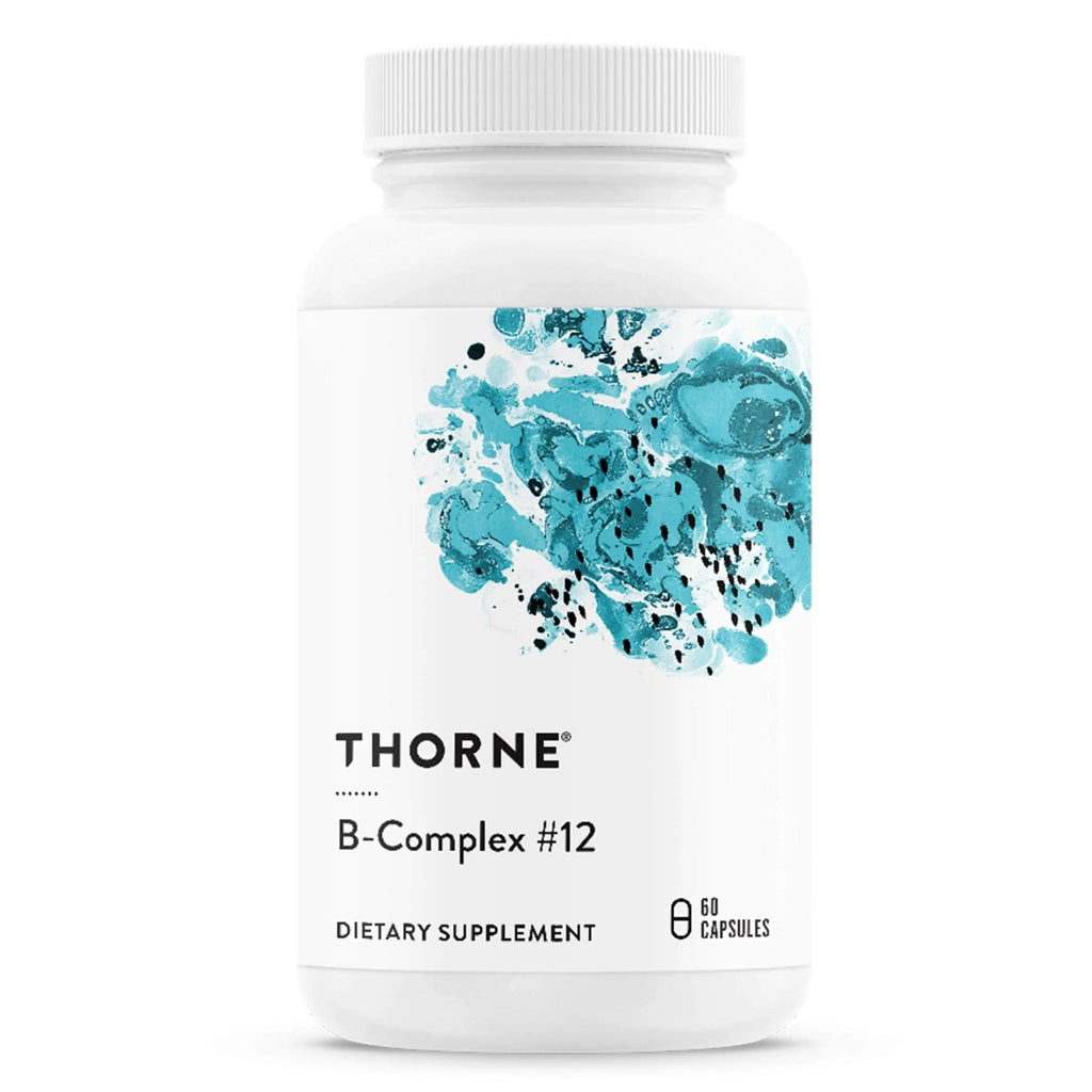 THORNE B-Complex 12 - Vitamin B Complex with Active B12 and Folate - 60 Capsules - TrustMedUSA