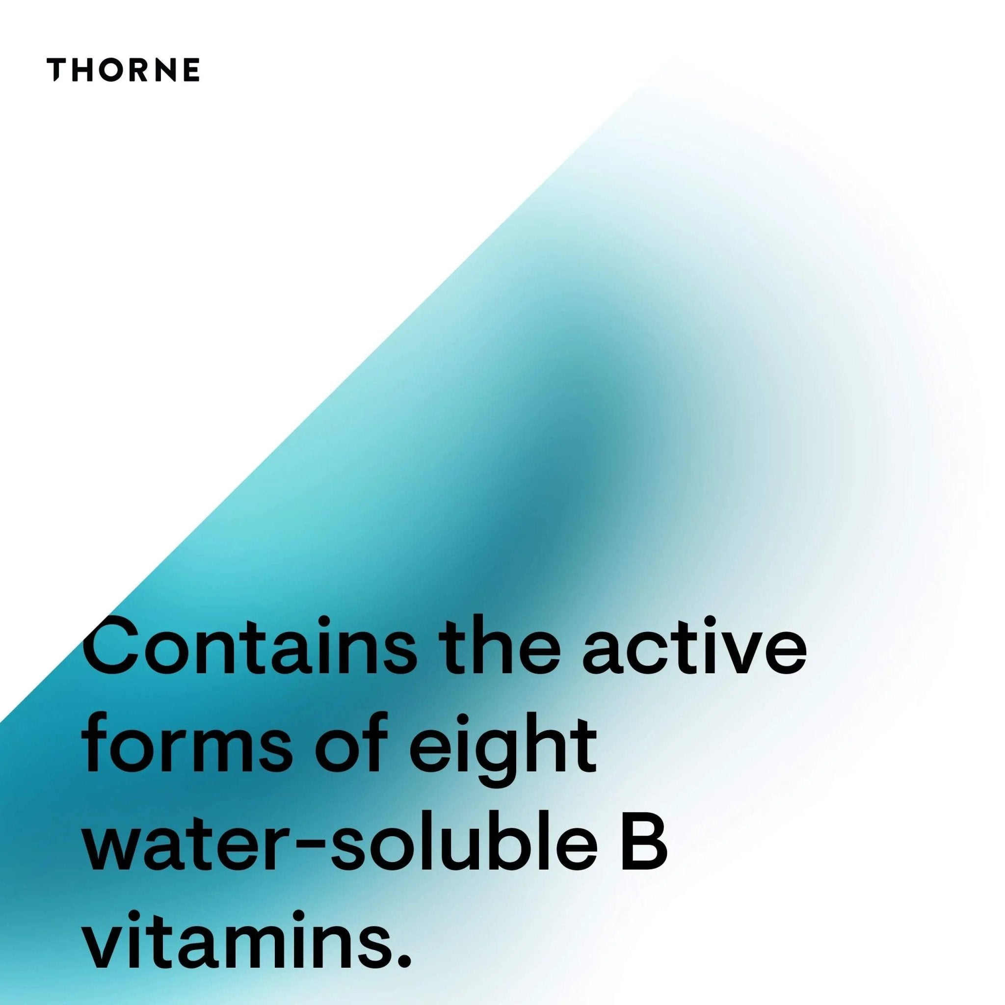 THORNE B-Complex 12 - Vitamin B Complex with Active B12 and Folate - 60 Capsules - TrustMedUSA