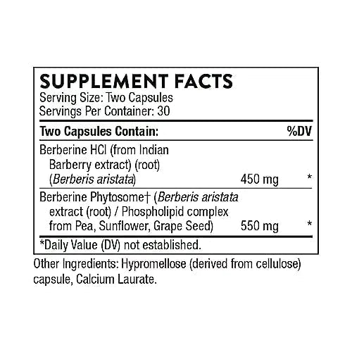 THORNE Berberine - Dual Action Formula with Phytosome Plus Botanical Extract - Support - TrustMedUSA