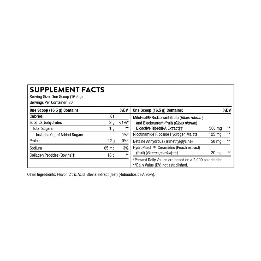 THORNE Collagen Plus - Collagen Peptides Powder with Nicotinamide Riboside - TrustMedUSA