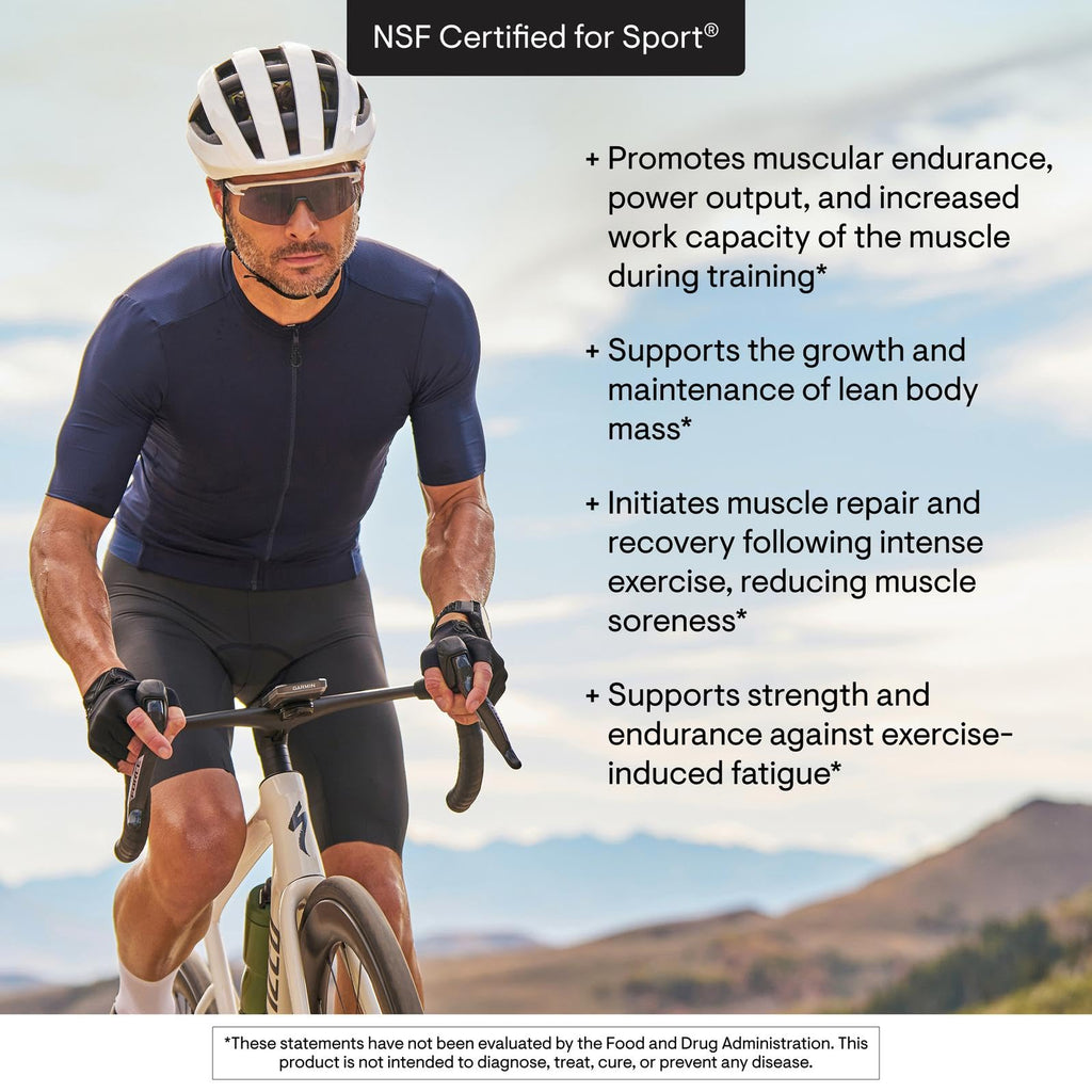 THORNE - Creatine + BCAAs - Micronized Creatine Monohydrate + BCAA Powder - Support for Muscles, Exercise Endurance & Recovery* - for Women & Men - Peach Mango - NSF Certified for Sport - 30 Servings - Maple Wellness Supplements