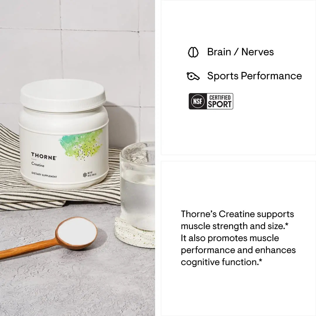 THORNE Creatine - Creatine Monohydrate, Amino Acid Powder - Support Muscles - TrustMedUSA