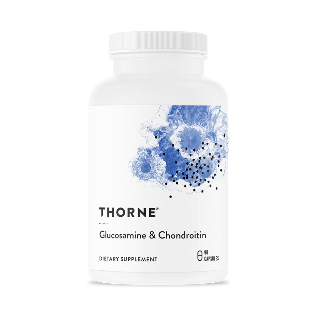 THORNE - Glucosamine & Chondroitin - Helps Maintain Healthy Joint Function & Mobility - Supports Normal Cartilage Formation* - Third-Party Certified - Gluten, Dairy & Soy-Free - 90 Capsules - Maple Wellness Supplements