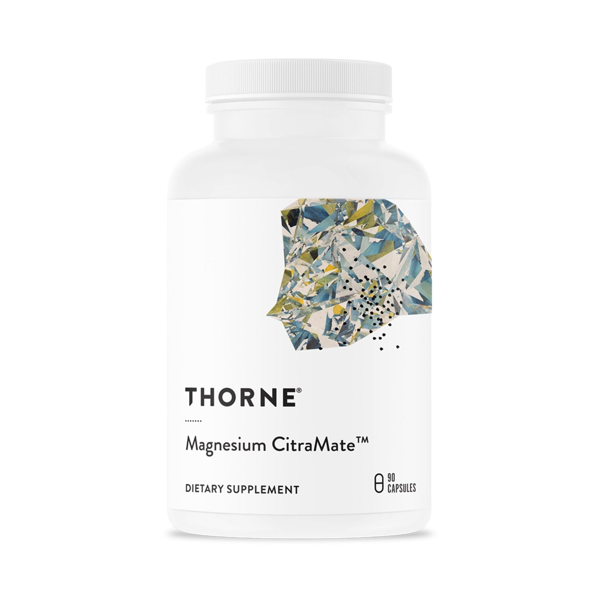 THORNE - Magnesium CitraMate - Magnesium Citrate & Malate Supplement - Supports Heart Health, Skeletal Muscles, Cardiac & Lung Function, Bone Density & More* - Third-Party Certified - 90 Servings - TrustMedUSA