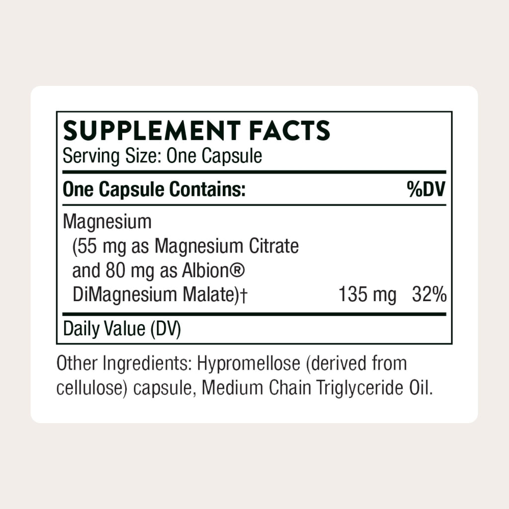 THORNE - Magnesium CitraMate - Magnesium Citrate & Malate Supplement - Supports Heart Health, Skeletal Muscles, Cardiac & Lung Function, Bone Density & More* - Third-Party Certified - 90 Servings - TrustMedUSA