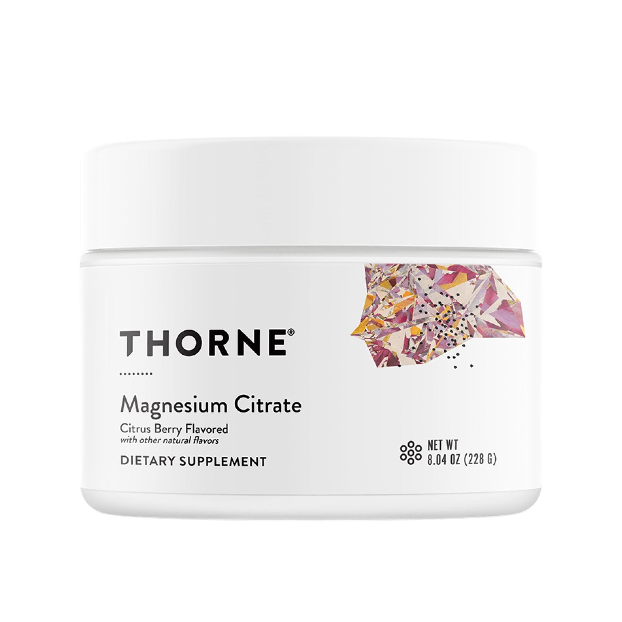 THORNE - Magnesium Citrate - Supports Healthy Muscle & Urinary Tract Function, Heart Health, Bone Health & Occasional Constipation Relief* - Citrus Berry Powder - Third-Party Certified - 60 Servings - Maple Wellness Supplements